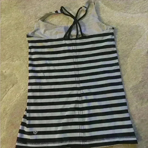 Lululemon Free  To Be Tank
Classic Stripe Black White - Picture 5 of 6